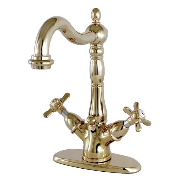 Essex 2-Handle Bathroom Faucet W/Brass Pop-Up & Cover Plate, Brass